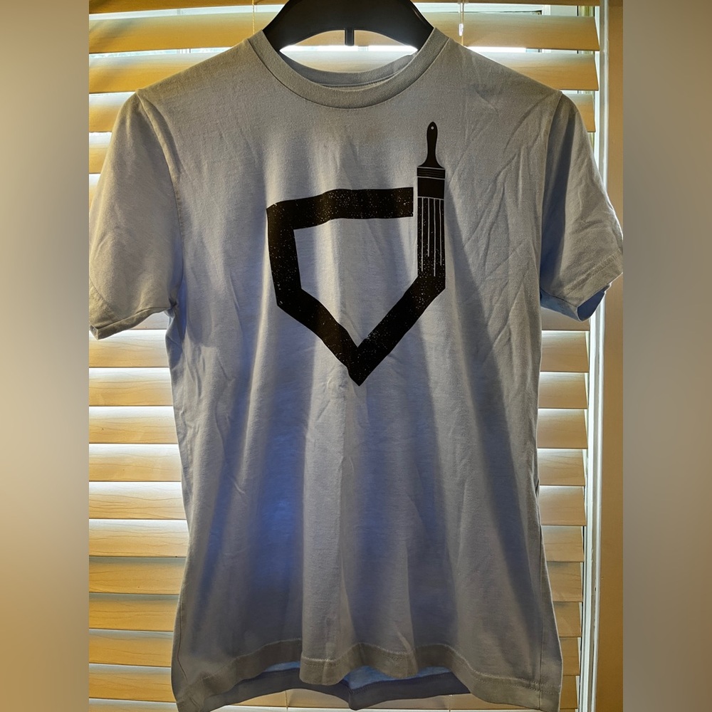 Basballism, Light Blue Graphic Short Sleeve Tee, Size Mens Medium